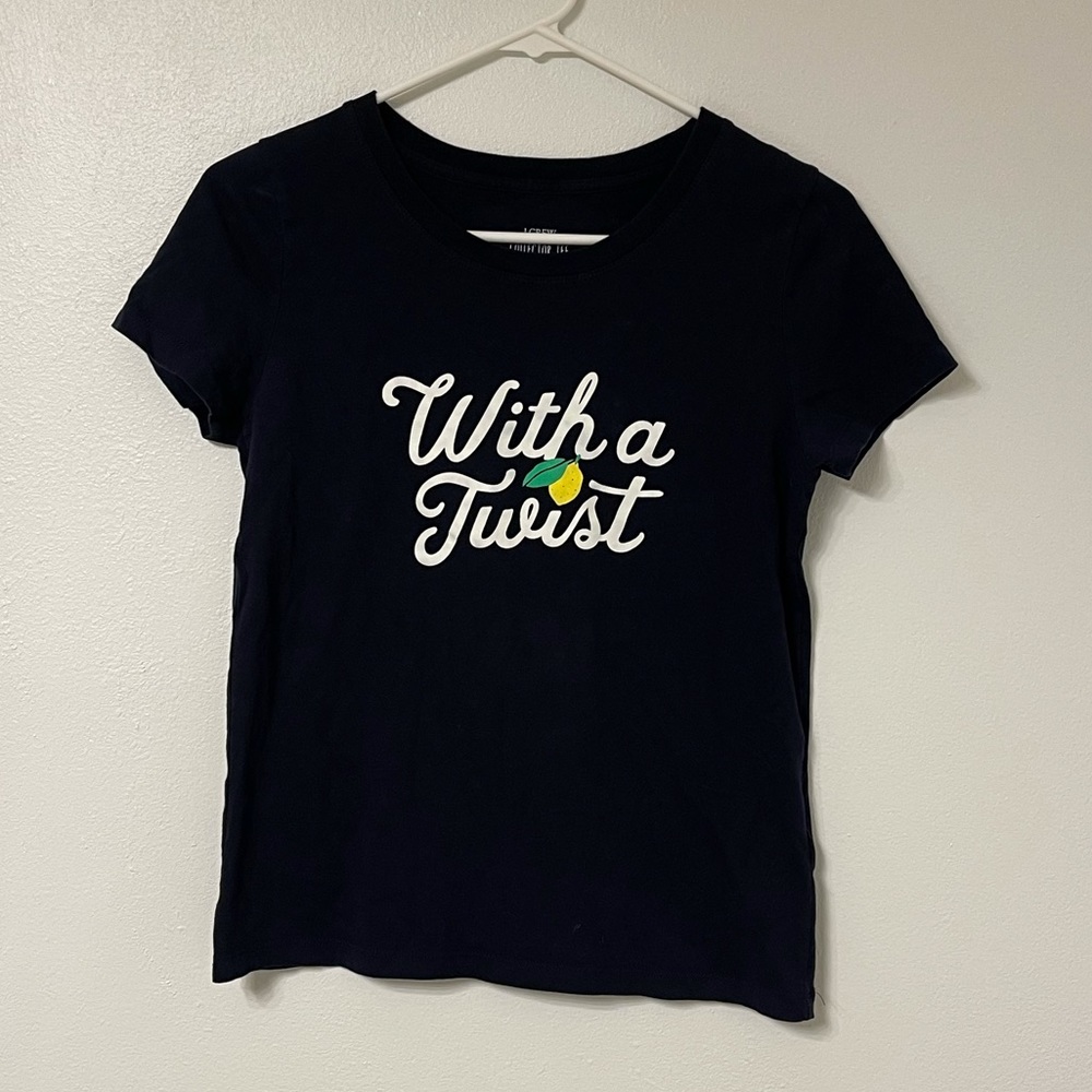 Jcrew with a twist navy collector tee size XS
